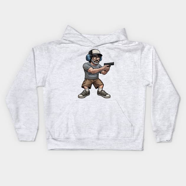 Tactical Man Kids Hoodie by Rawlifegraphic